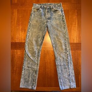 *RARE* 80’s Levi 501 Blue Acid Wash Jeans
